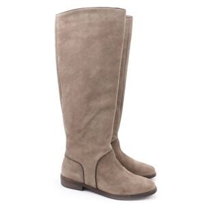 NEW UGG Australia Gracen Mouse Suede Leather Tall Equestrian Riding Boot, $255 S